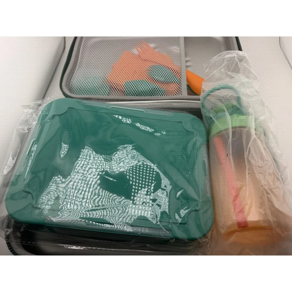 Kids Lunch Box Bag Set - 3D Dinosaur Lunch Bags for Boy with Containers Reusa...